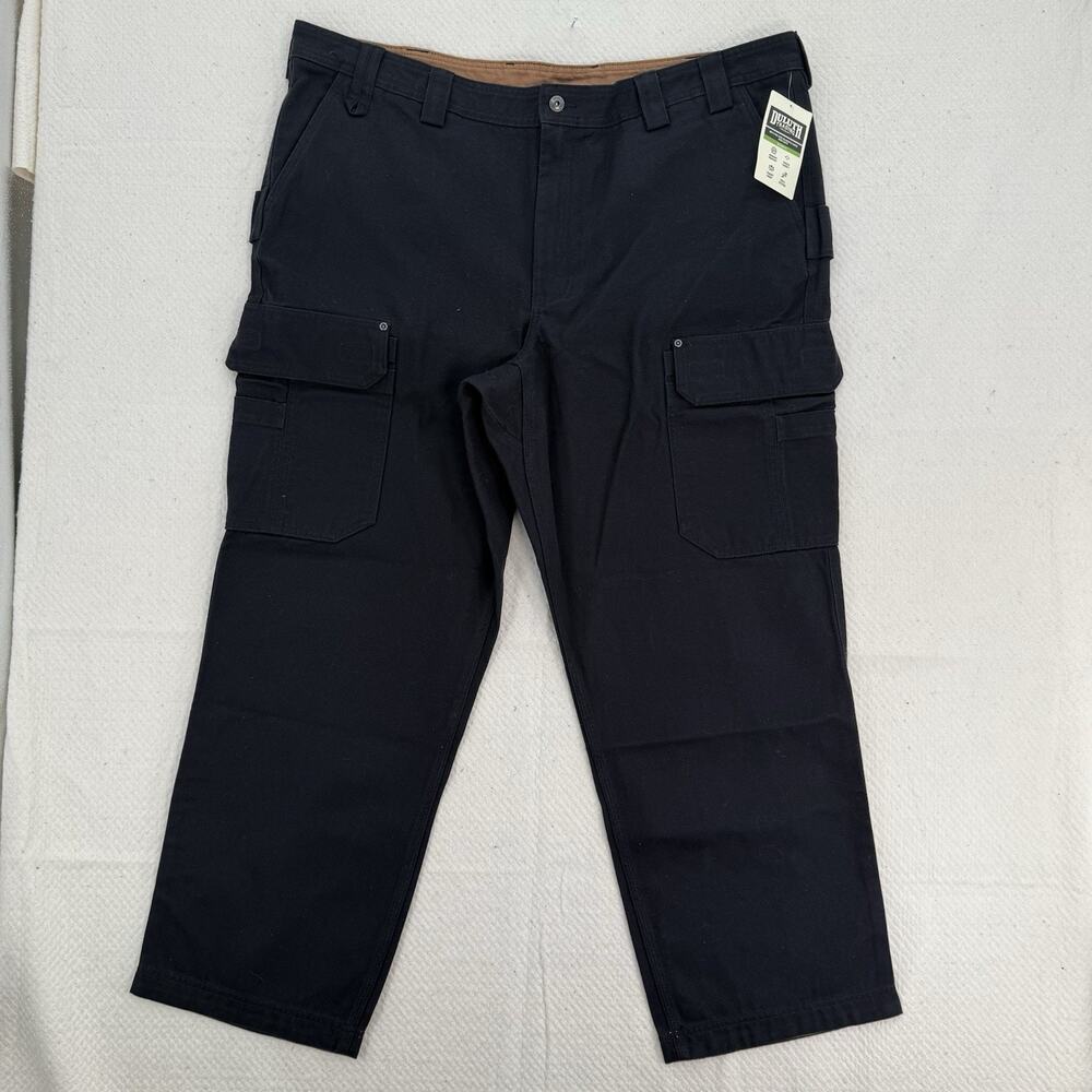 New Duluth Trading Co Fire Hose Relaxed Fit Cargo Work Pants Men's Size 46x32